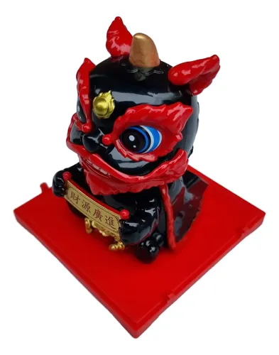 Dragon Chino Suerte Fortuna Solar Grande Mueve Cabeza 9cm