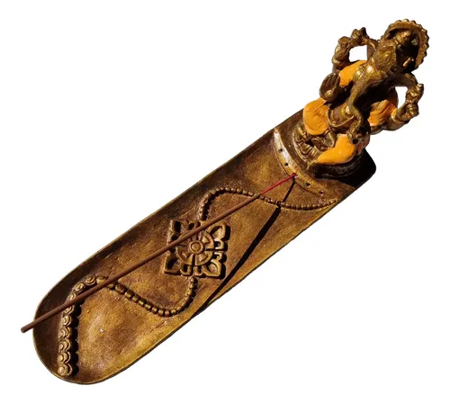 Porta Sahumerios Ganesh Largo Grande Bali 28cm