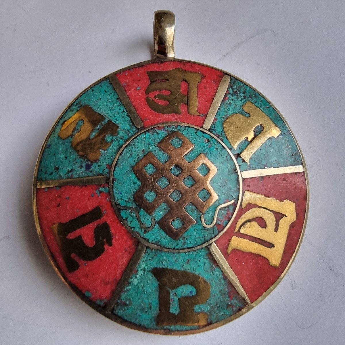 Dijes Importados Metal Mantra Suerte Fortuna Éxito Amor Paz - Imagen 245
