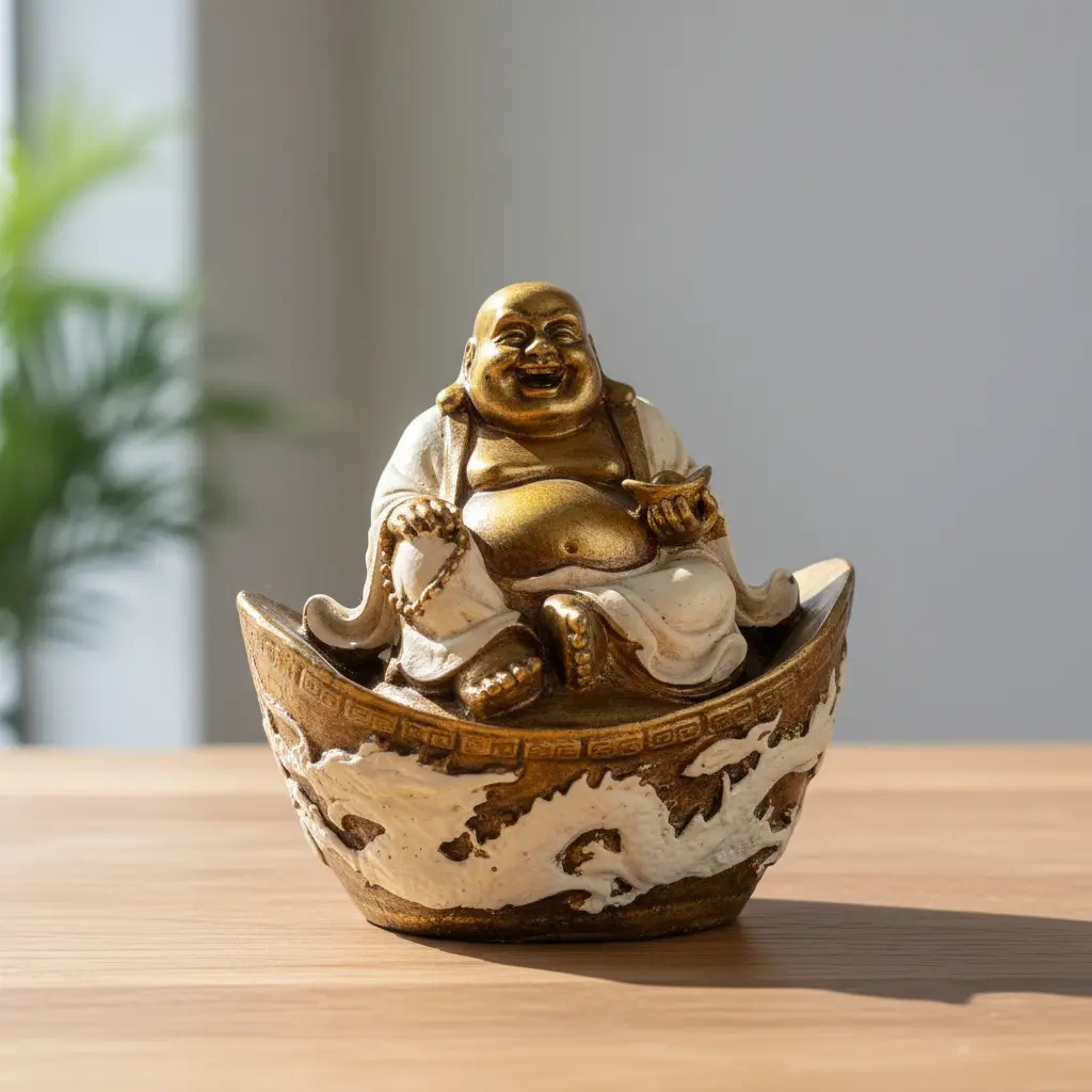 Buda Feliz Suerte Abundancia Dinero Importado Bali 10cm - Imagen 20