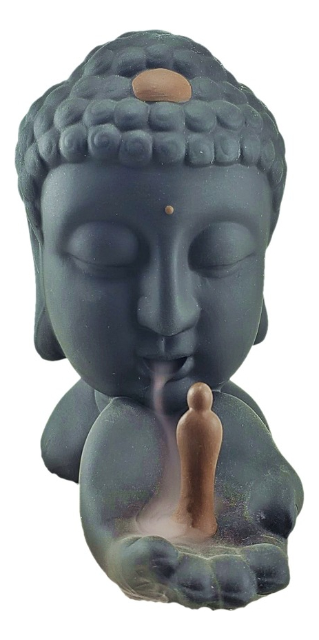 Porta Cono Fuente Humo Buda Mudra Feng Shui Sahumerio Zen - Imagen 4