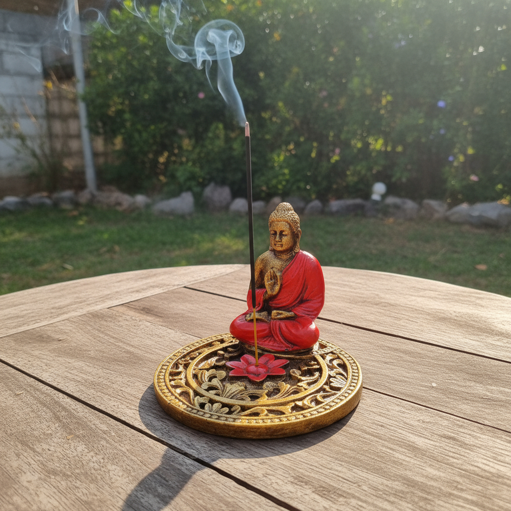 Porta Sahumerios Buda Mandala Grande Bali 15cm - Imagen 33