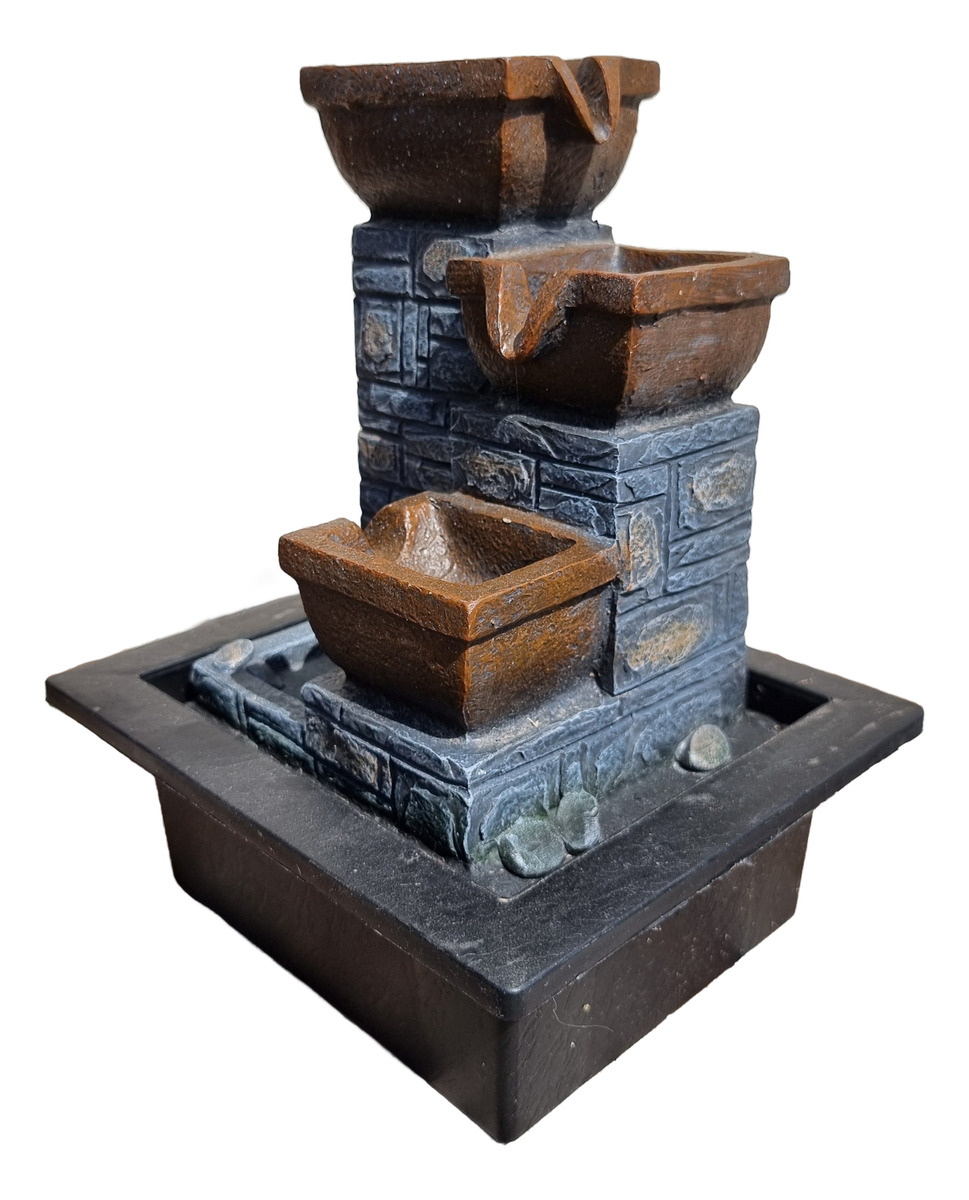 Fuente De Agua Mediana Piedras Cascada Relajación Oferta!!! - Imagen 2