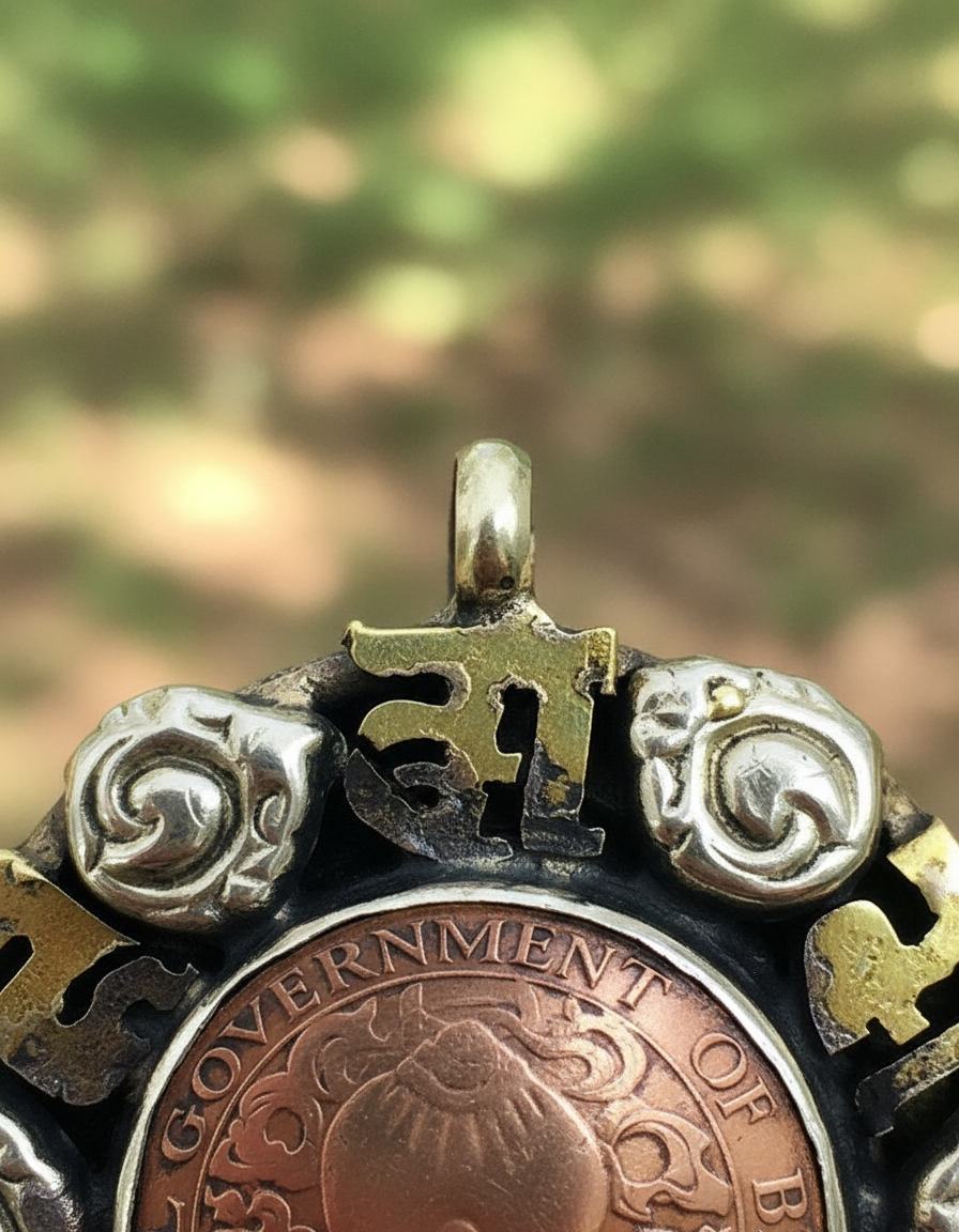 Dijes Importados Metal Mantra Suerte Fortuna Éxito Amor Paz - Imagen 152