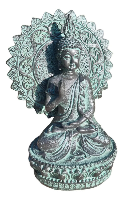 Buda Aura Sabiduria Meditando Bendicion Armonia Paz 17cm