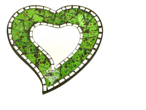 Espejos 20 Cm Importados Bali Corazón Redondo Venecitas