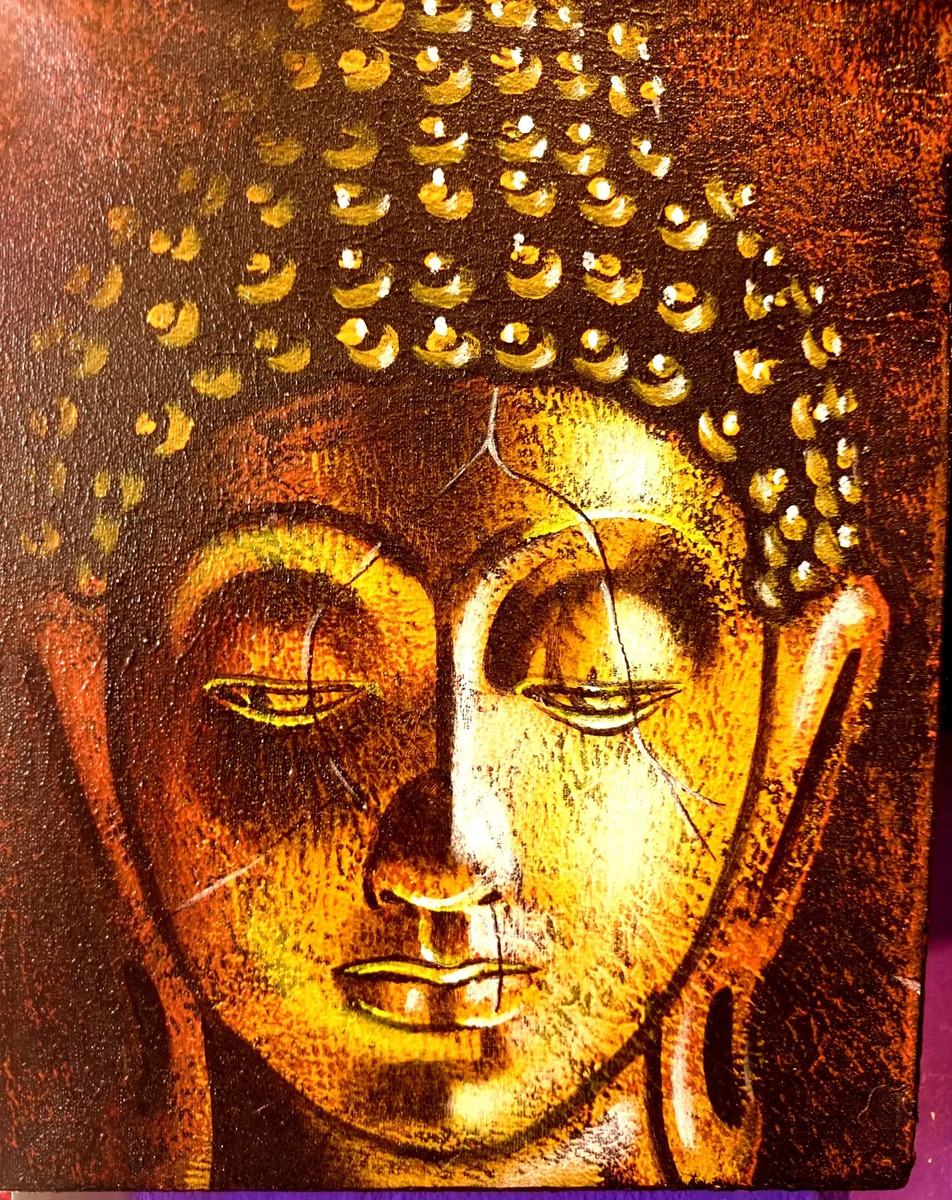 Cuadros De Buda 20 X 25cm Artesanales Importados Indonesia - Imagen 2