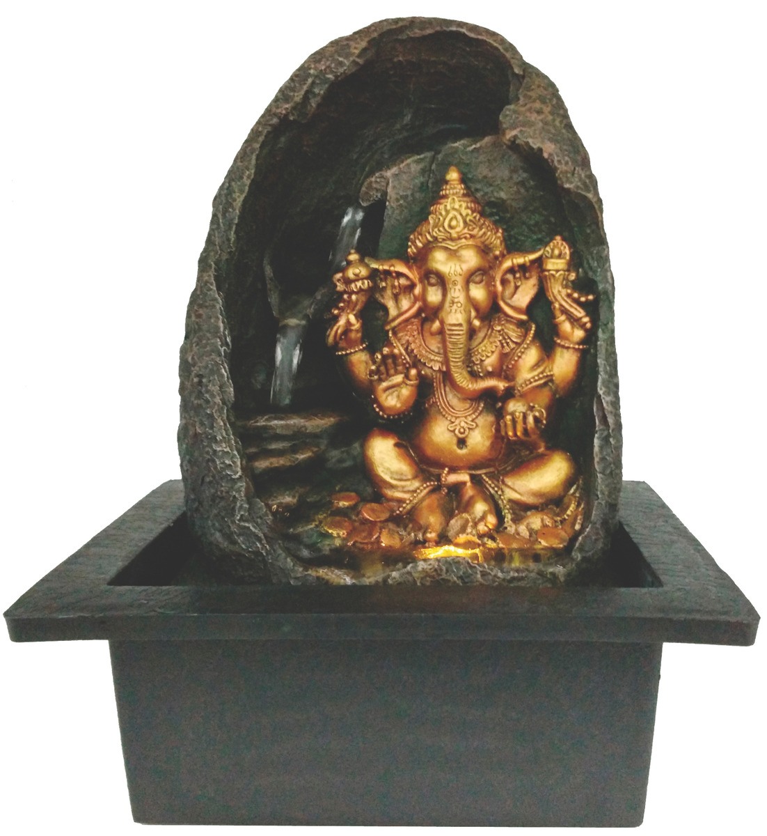 Fuente De Agua Mediana Ganesh Cascada Relajación Oferta!! - Imagen 3
