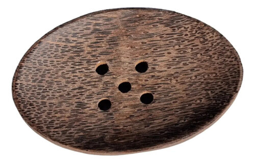 Jabonera Organizador Jabon Baño De Palmera Importado Bali