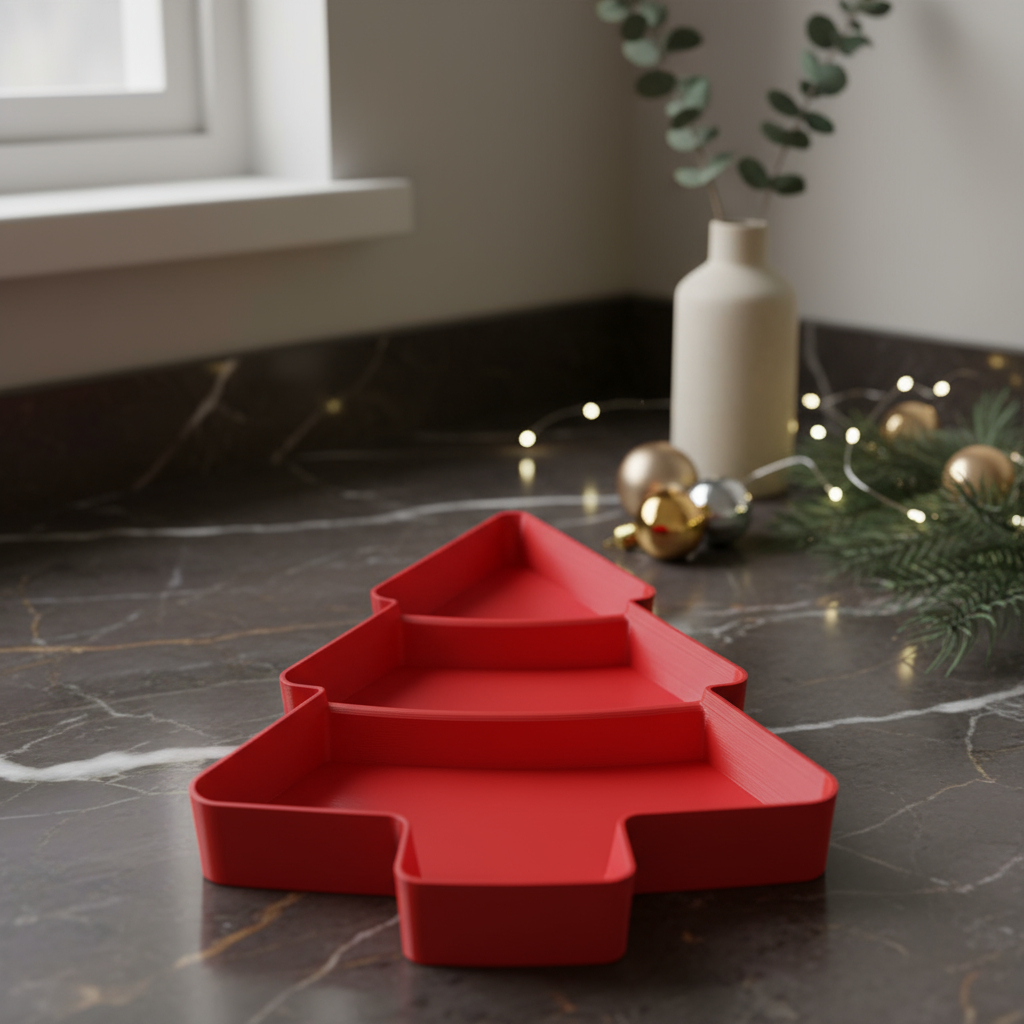 Plato Navideño Forma Arbol De Navidad - Imagen 13