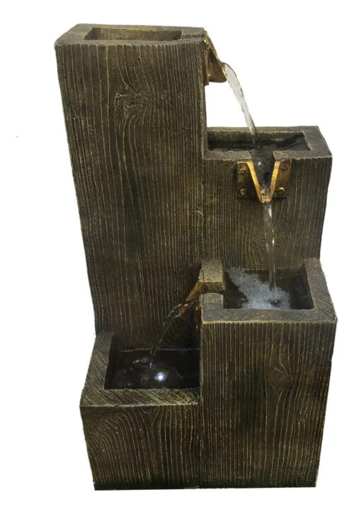 Fuente De Agua Grande Recta Caídas Cascada 49cm Oferta!