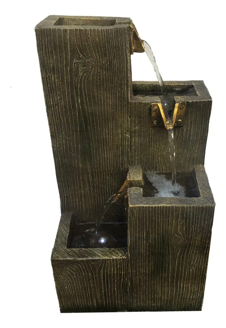 Fuente De Agua Grande Recta Caídas Cascada 49cm Oferta!