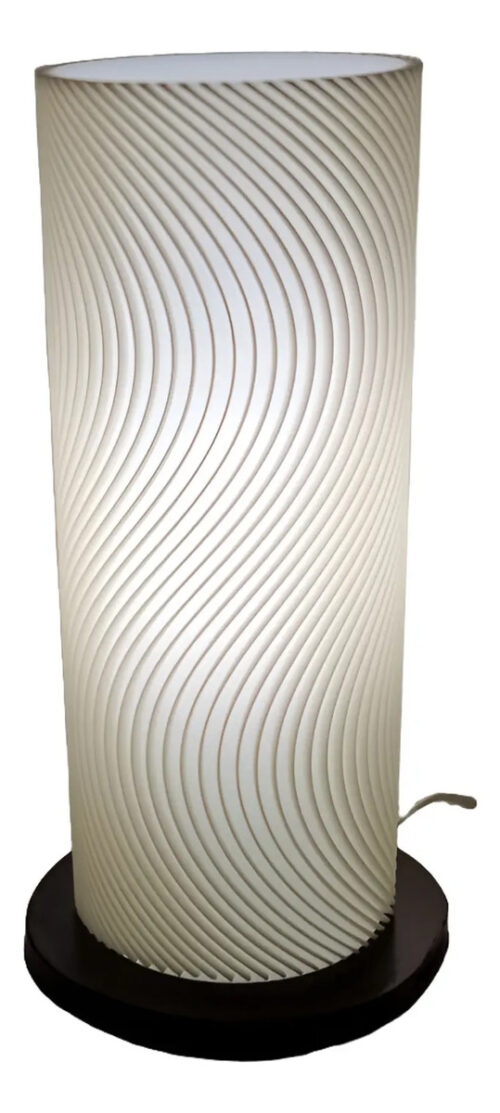 Lampara Rio Velador Mesa Nordico Estilo Bauhaus Luz Calida