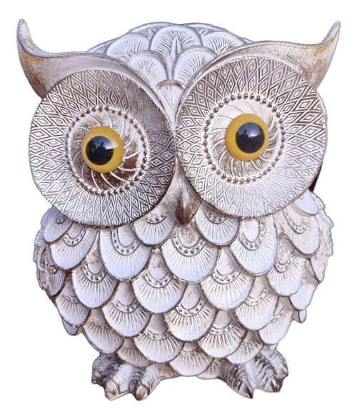 Estatua Original Lechuza Buho 20cm Resina