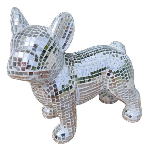 Perro Bulldog Frances Frenchie 22cm Espejos Deco Moderna