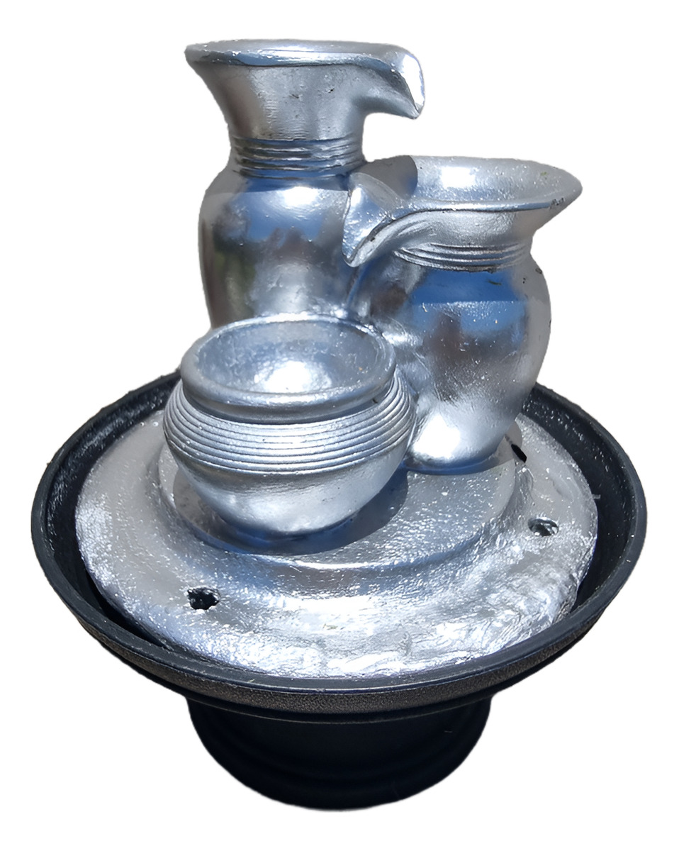Fuente De Agua Mediana Cascada Cromada Super Oferta!!! - Imagen 5