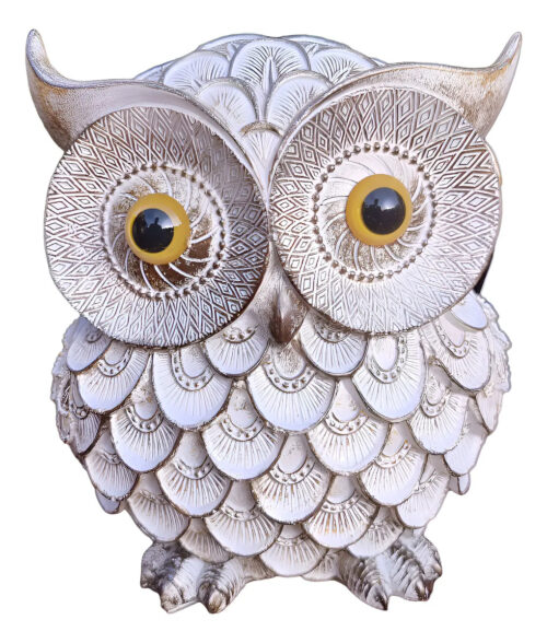 Estatua Original Lechuza Buho 15cm Resina