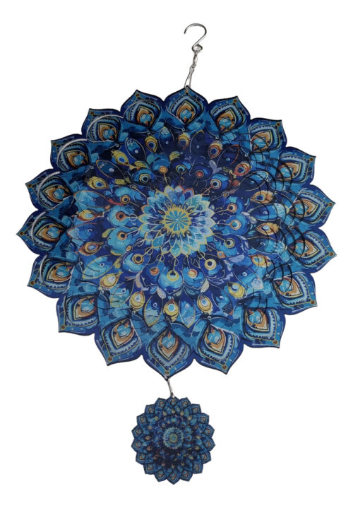 Movil De Viento Mandala Acero Inoxidable 30cm Importado