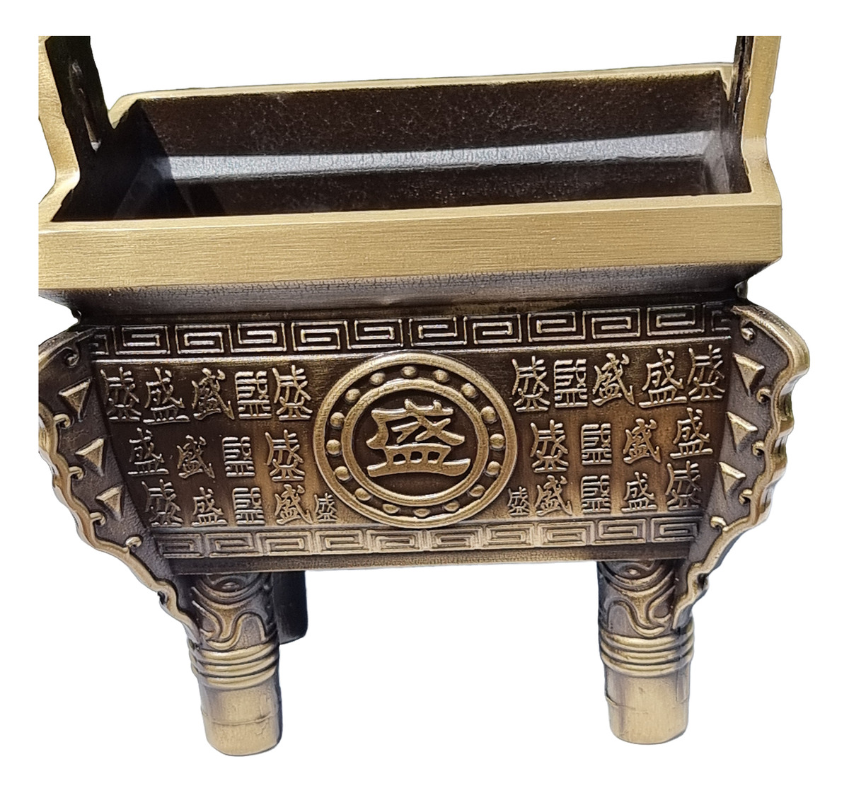 Incensarios Incensario Bronce Grande Incienso Altar Chino - Imagen 9