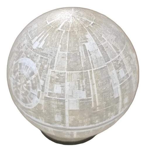 Velador Lámpara Led 3d Estrella De La Muerte Star Wars 18cm