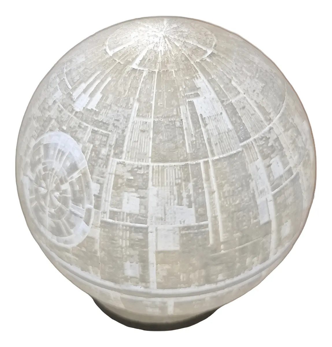 Velador Lámpara Led 3d Estrella De La Muerte Star Wars 18cm