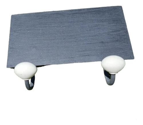 Perchero Estante De Pared Metal Ganchos Ceramica