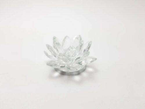 Flor De Loto 6 Cm Cristal / Vidrio Importada Centro De Mesa