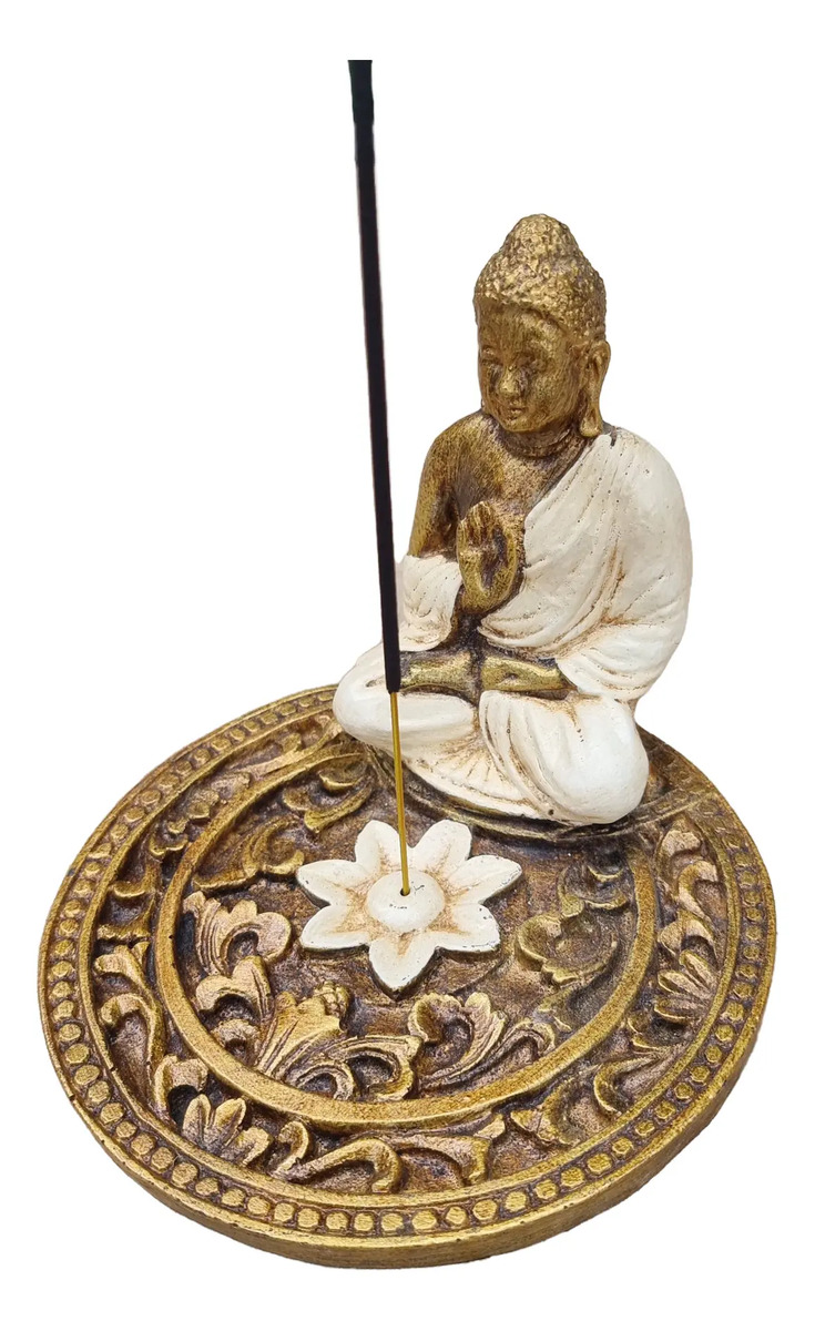 Porta Sahumerios Buda Mandala Grande Bali 15cm