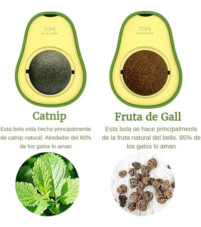 Juguete Bola Catnip Para Gatos Palta Pared Hierba Gatera - Imagen 8