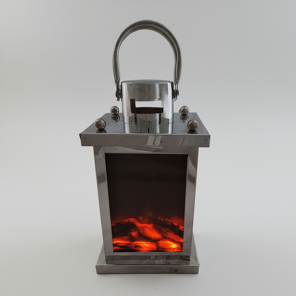 Fanal Simil Fuego 15x27cm Usb O Pila Farol Importado Oriente - Imagen 8