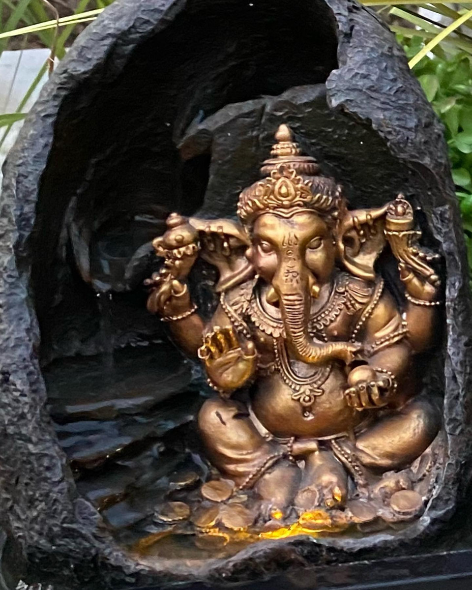 Fuente De Agua Mediana Ganesh Cascada Relajación Oferta!! - Imagen 5