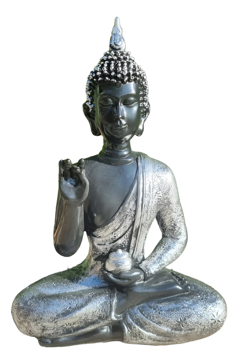 Buda Thai Meditando Bendicion Paz Armonia 22cm