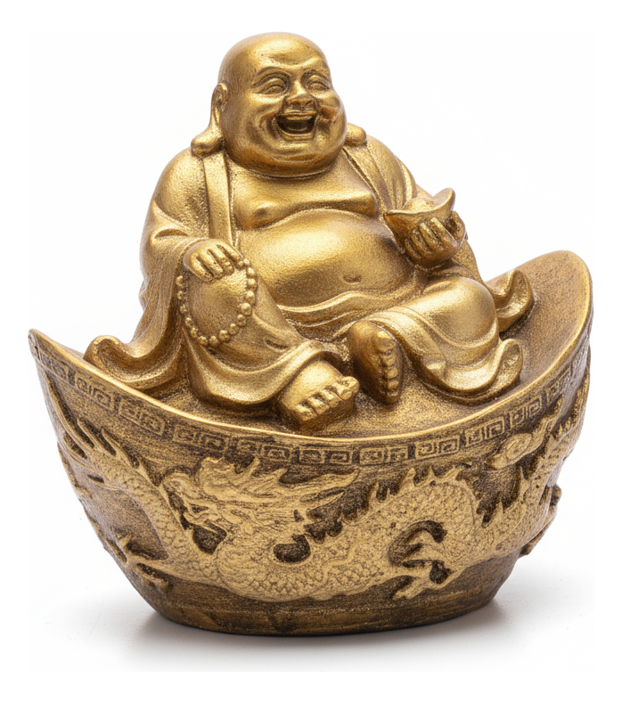 Buda Feliz Suerte Abundancia Dinero Importado Bali 10cm - Imagen 3