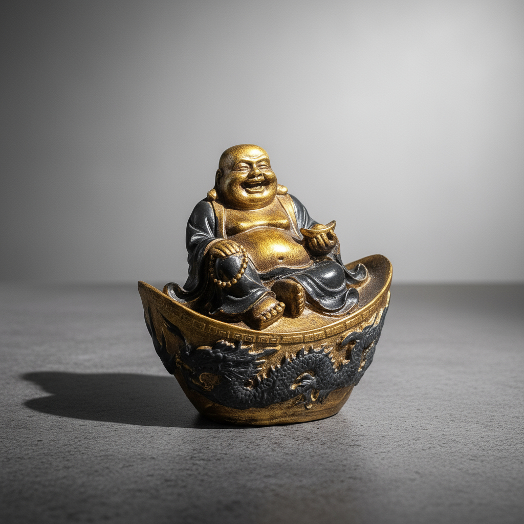 Buda Feliz Suerte Abundancia Dinero Importado Bali 10cm - Imagen 12