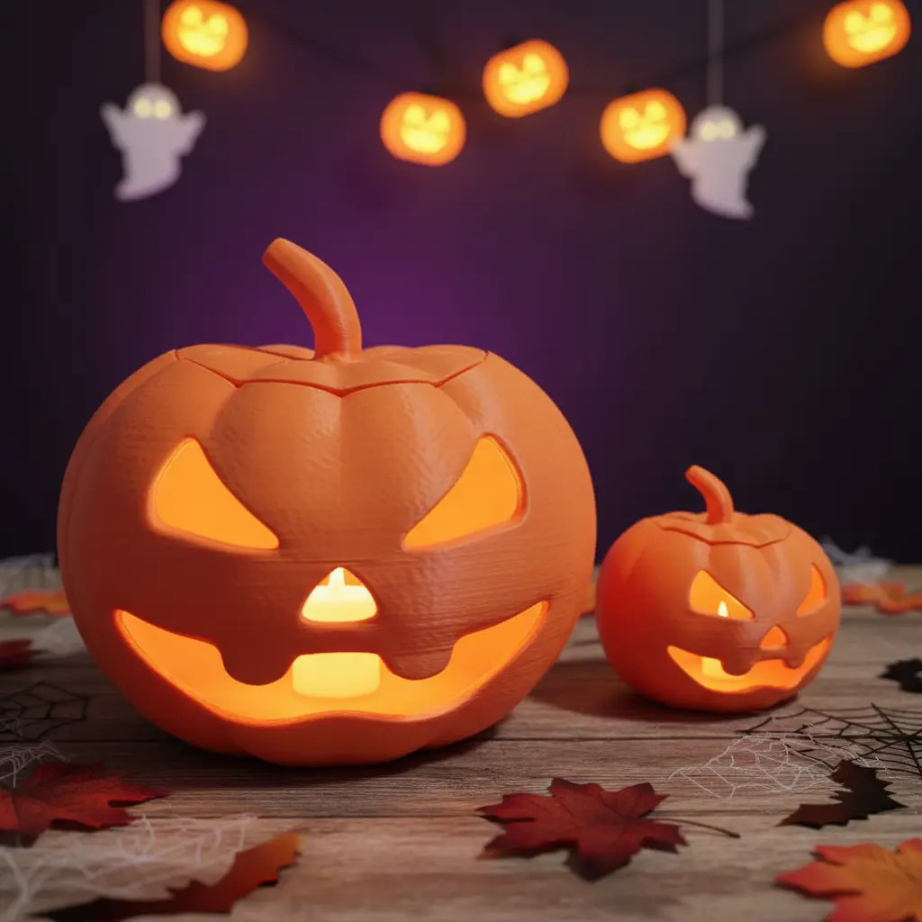 Kit Muñeco Simil Lego Esqueleto + 4 Calabazas Halloween - Imagen 4
