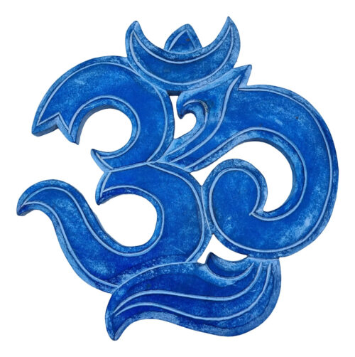 Cuadro Cartel Om Tallado Calado Decoración Hindu 30cm