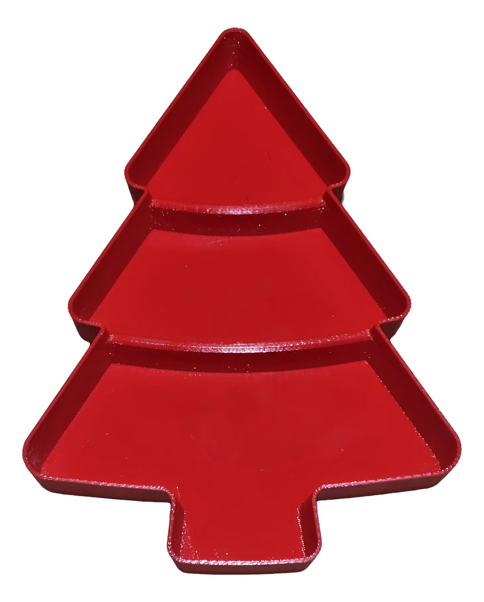 Plato Navideño Forma Arbol De Navidad - Imagen 11