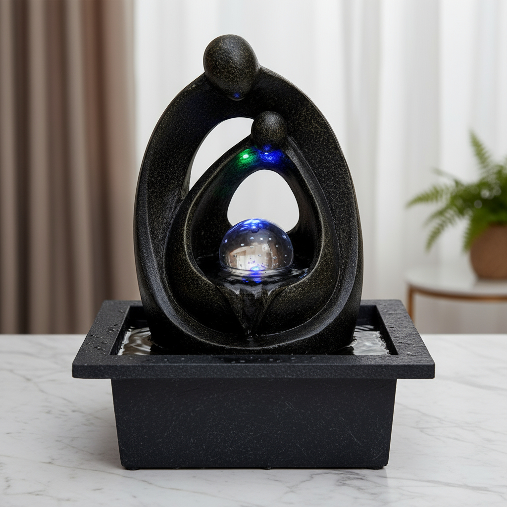 Fuente De Agua Mediana Cascada Relajación Familia Oferta!!! - Imagen 6