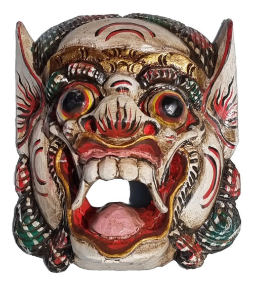 Mascara Barong Madera Bali Hindu Proteccion Energia + 20cm