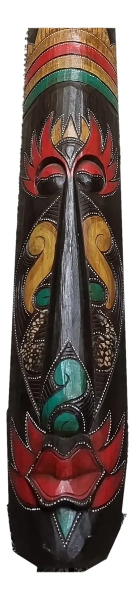 Mascara Tiki De Pared Decorativa Largo 2 Metros Deco