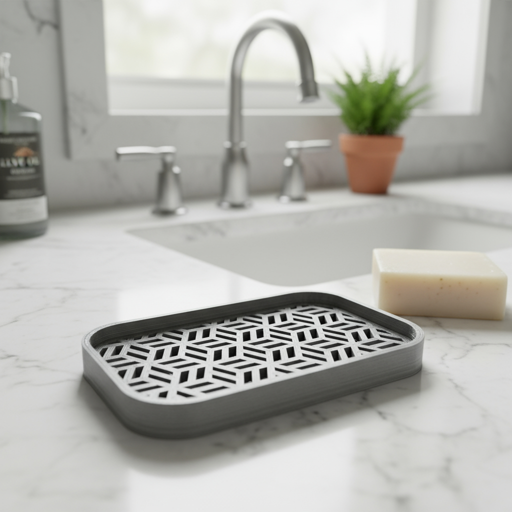 Jabonera Organizador Jabon Baño Parametric Diseño Armonia 3d - Imagen 11