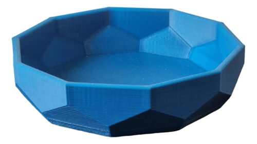 Plato Decorativo Facetado Abs Moderno Minimalista 15 Cm