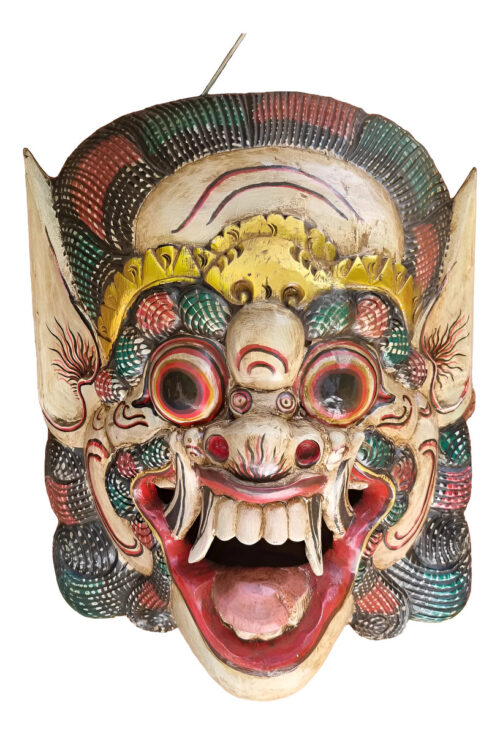 Mascara Barong Madera Bali Hindu Proteccion Energia + 55cm