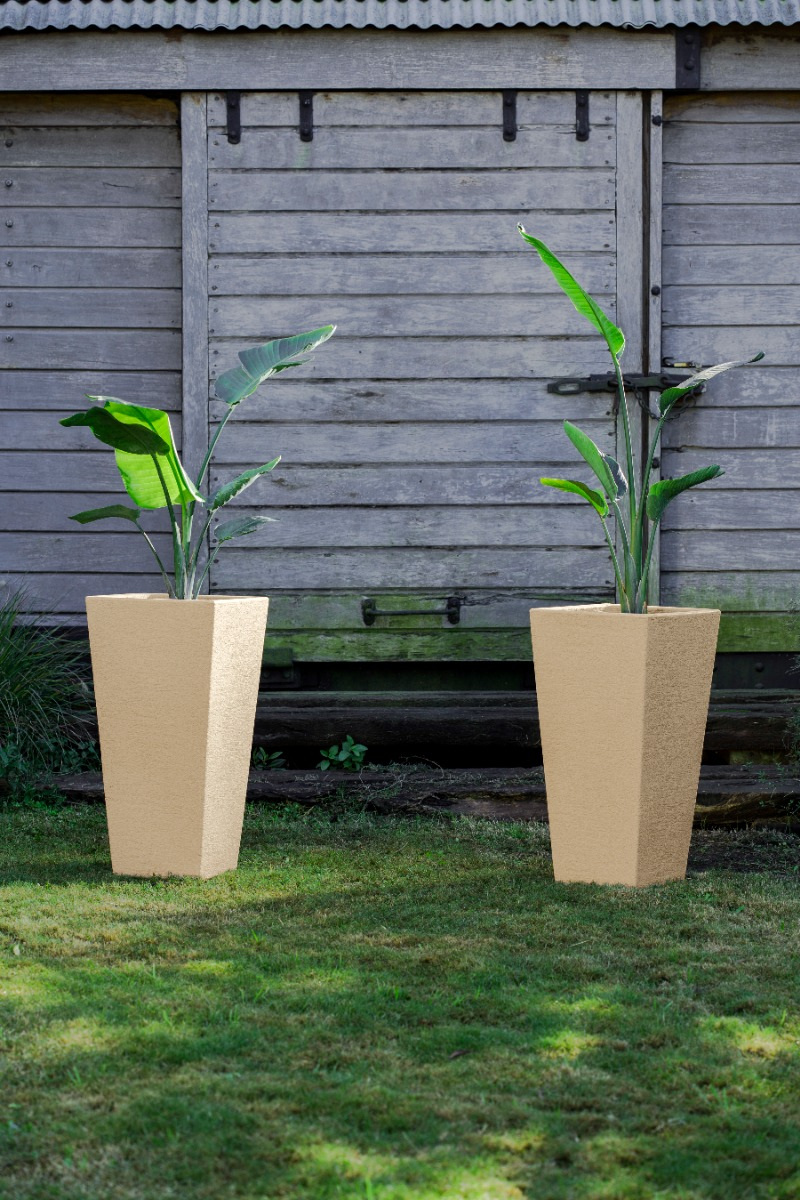 Maceta Piramidal Rustica 55cm Plástica Jardín Rayun - Imagen 4