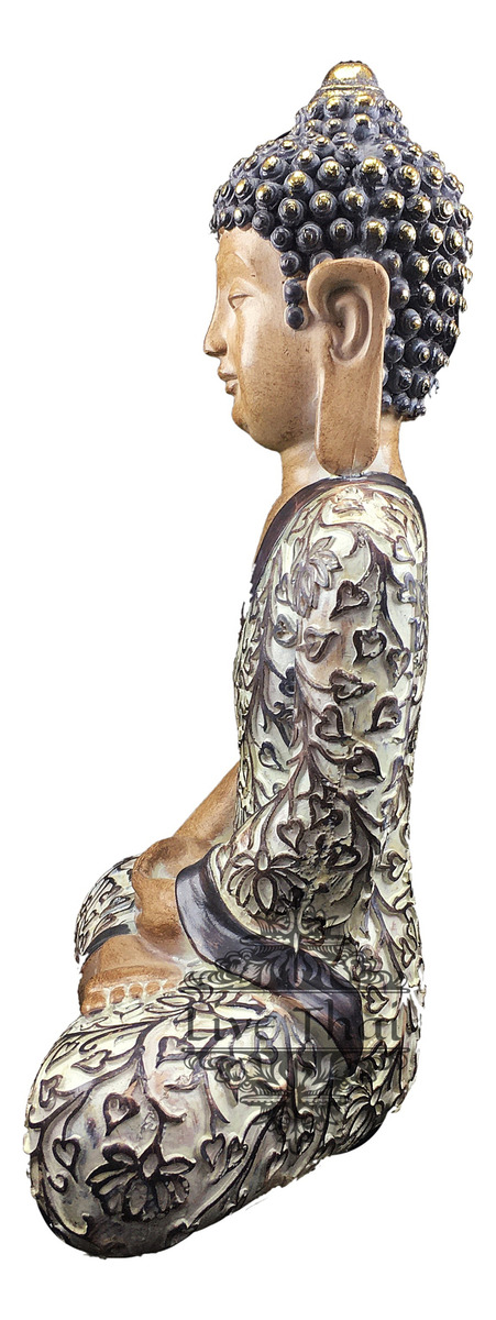 Buda Hindú Meditando Resina Meditando Deco Interior 36cm - Imagen 6