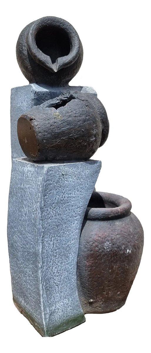 Fuente De Agua Deco Jarrones Cascada Feng Shui 48cm Jardin - Imagen 6