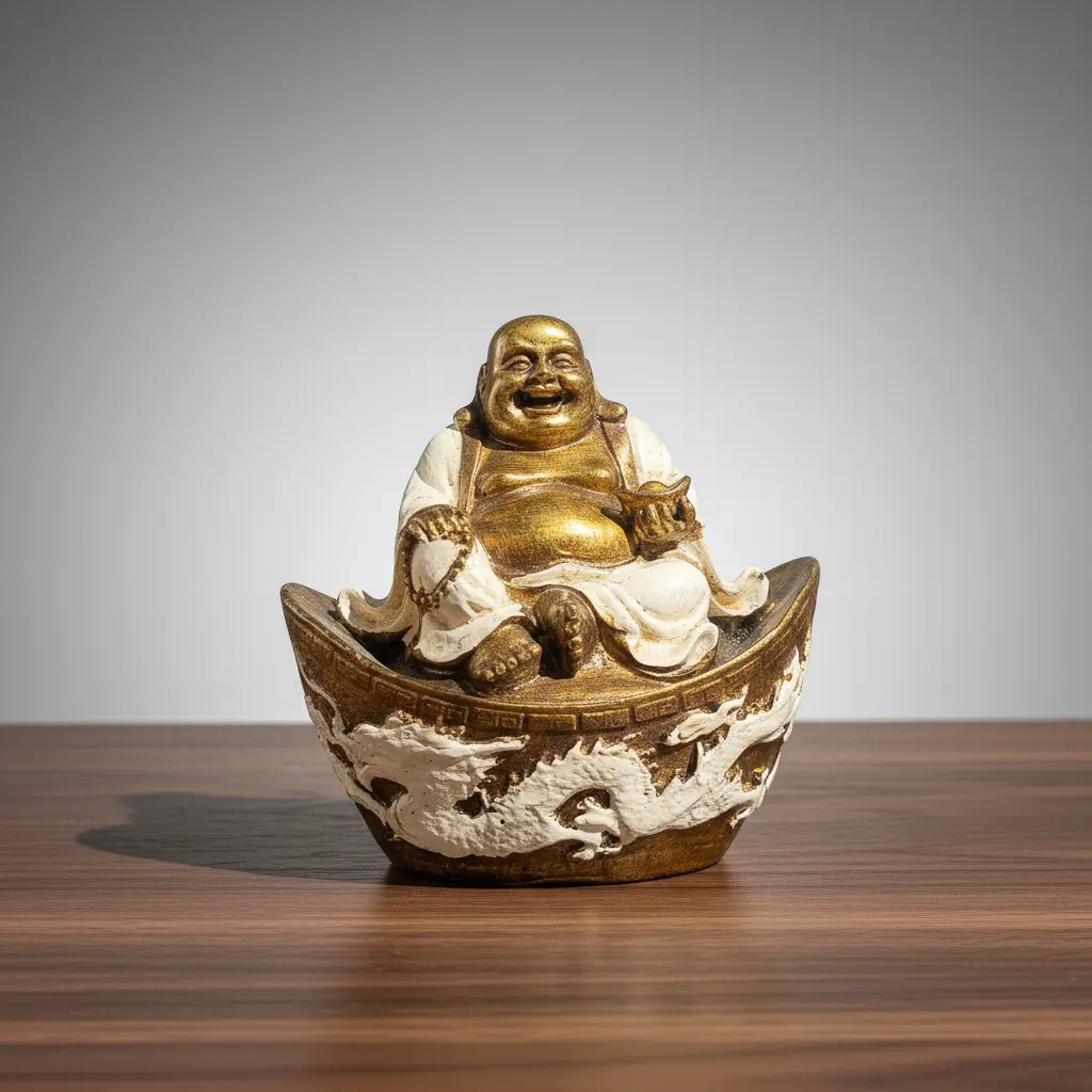 Buda Feliz Suerte Abundancia Dinero Importado Bali 10cm - Imagen 23