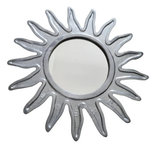 Espejo Sol 40 Cm Importado De India De Aluminio