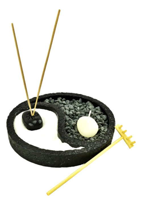 Jardín Zen Yin Yang Sahumerio Feng Shui Meditación Armonía