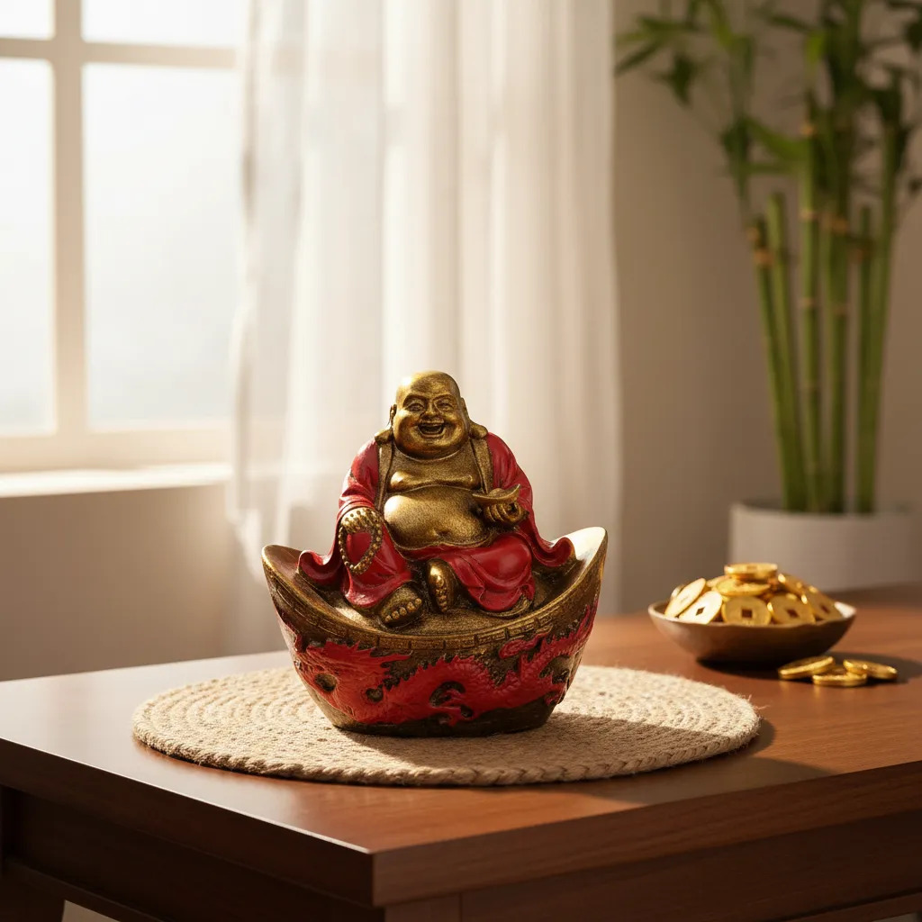 Buda Feliz Suerte Abundancia Dinero Importado Bali 10cm - Imagen 33